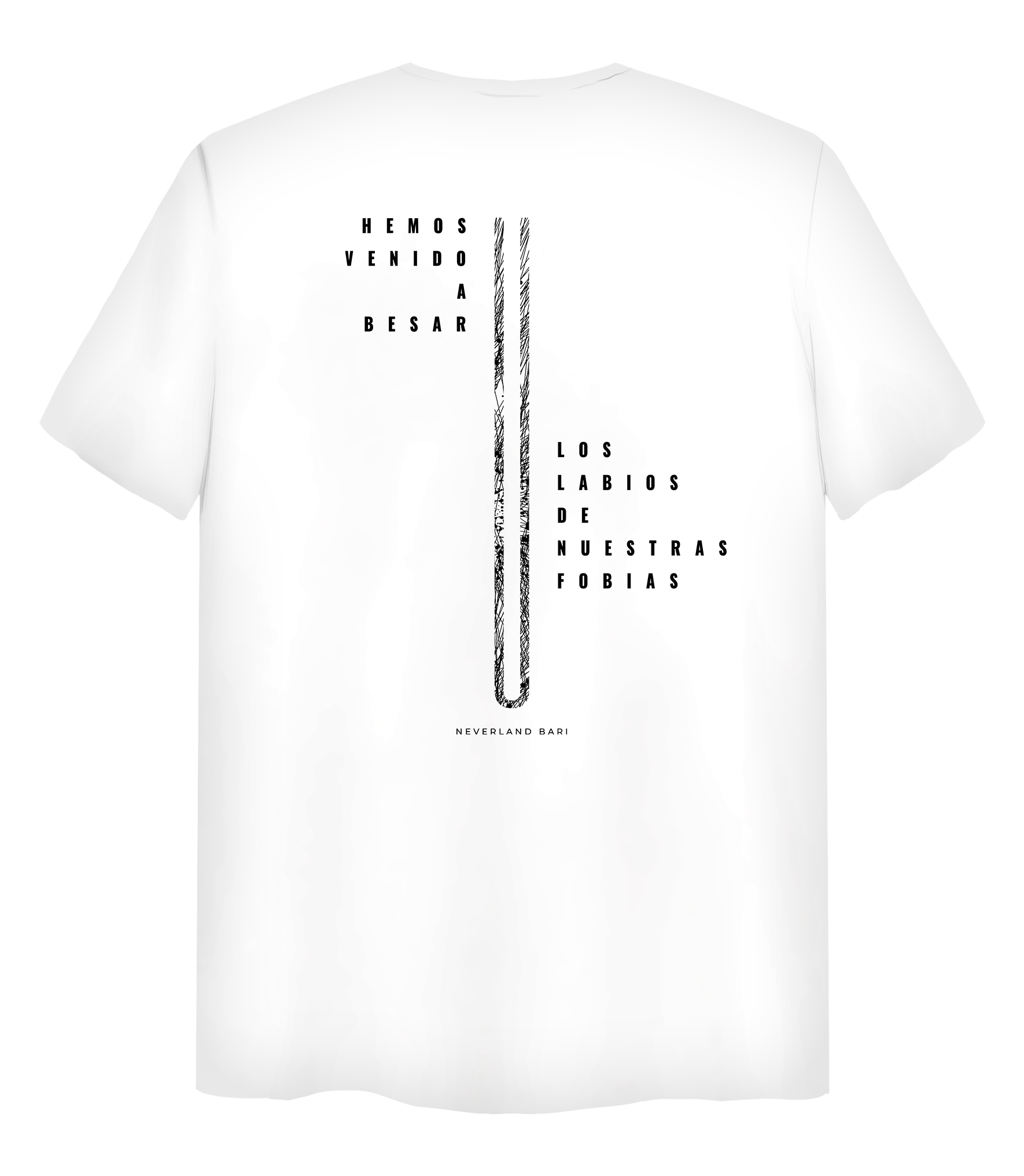 Camiseta Blanca «Hemos venido a besar...»