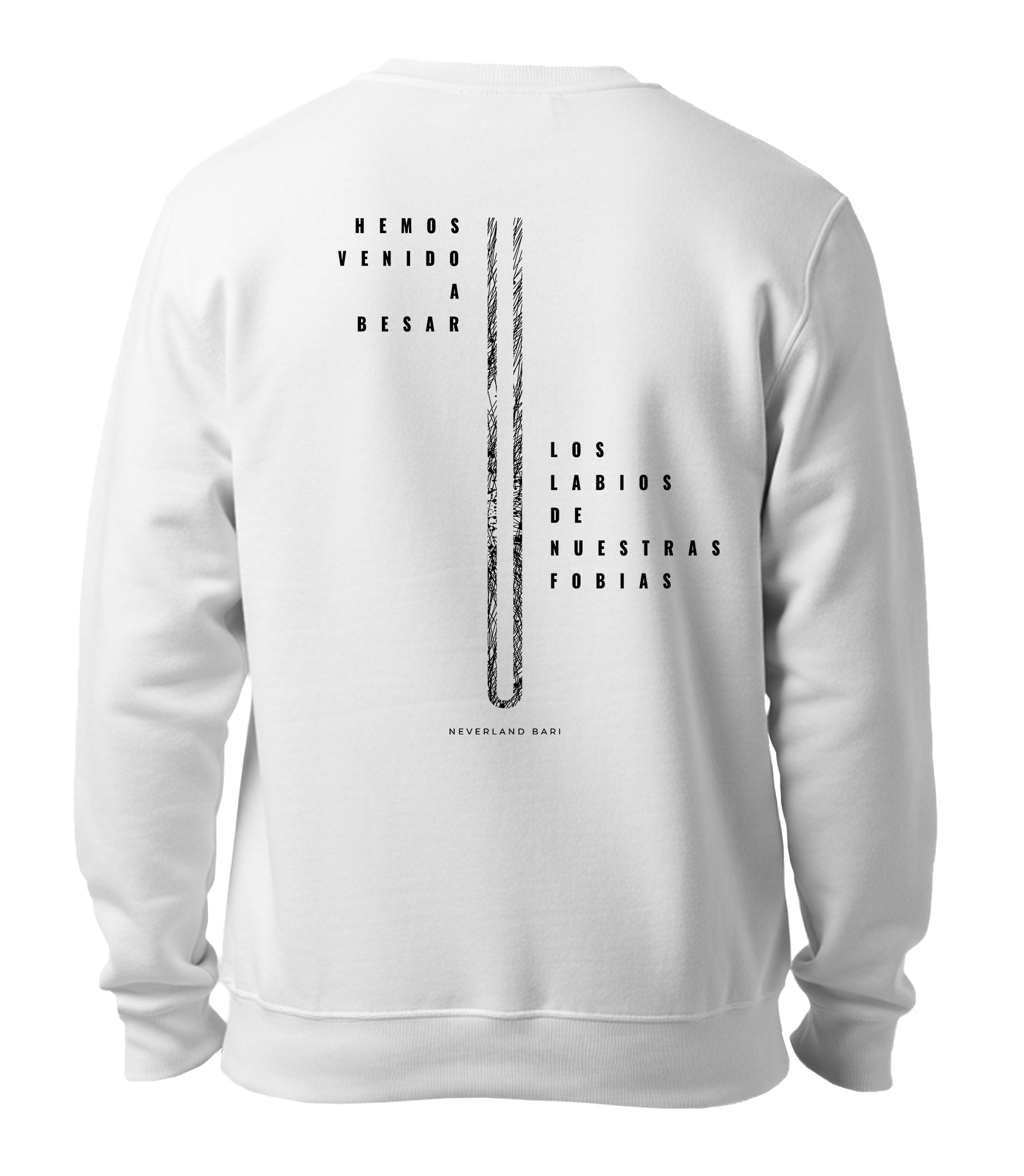 Sudadera Blanca «Hemos venido a besar...»